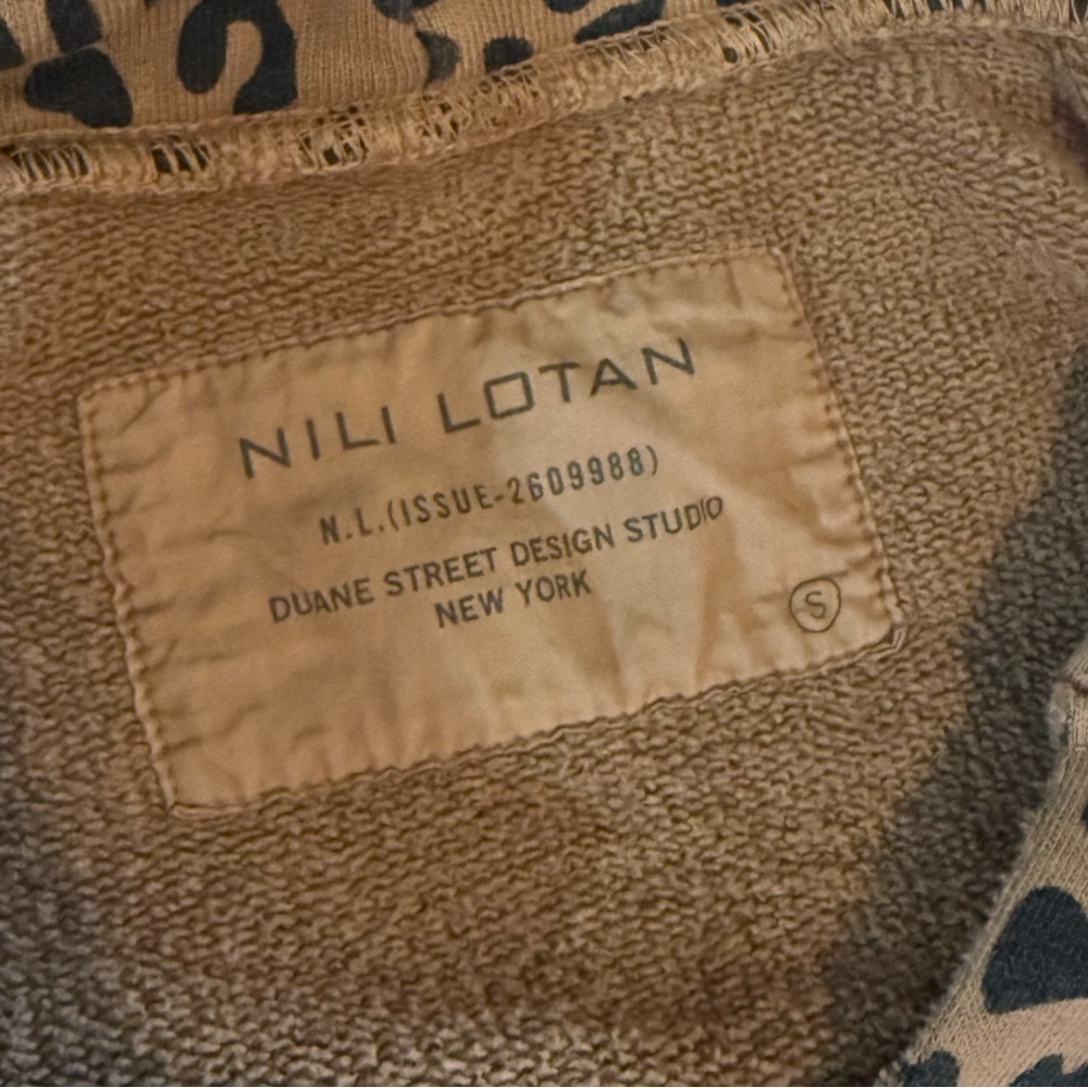 Nili Lotan Women’s Janie Leopard Print Hoodie - Small - Picture 6 of 6